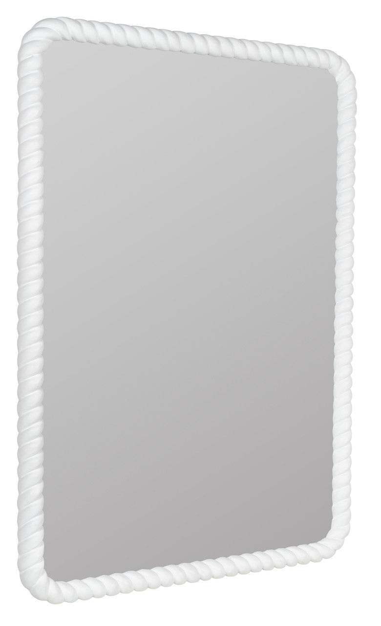 Eva White Rectangle Mirror