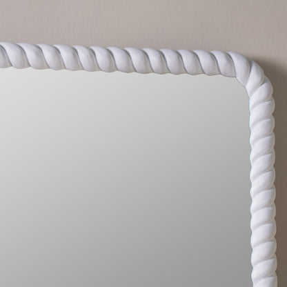 Eva White Rectangle Mirror