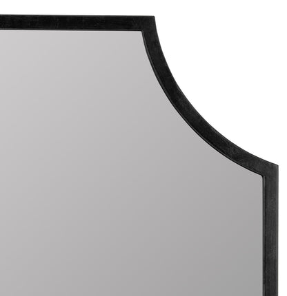 Simone Matte Black Mantle Mirror