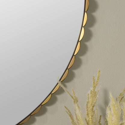 Jules Round Gold Wall Mirror