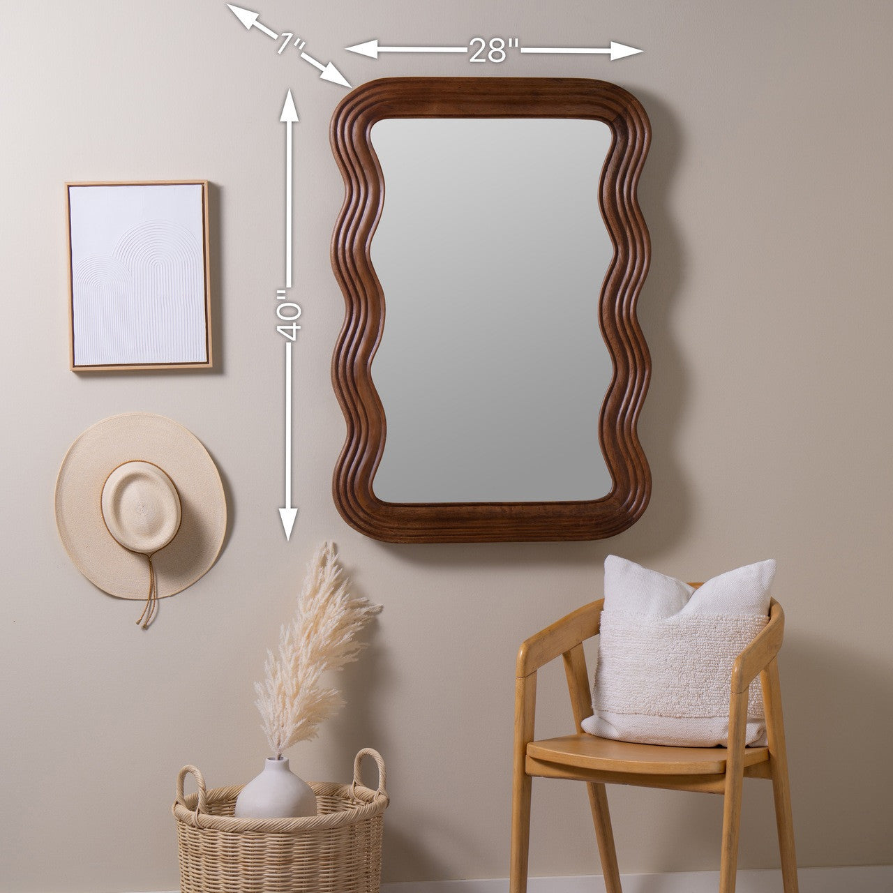 Frances Natural Wall Mirror