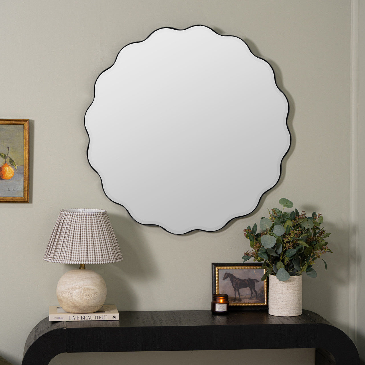 Cleo Black Wall Mirror