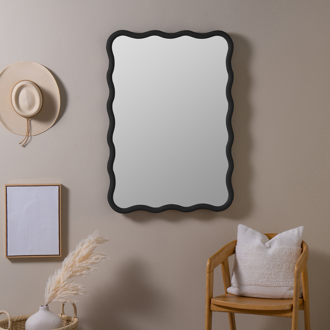 Candace Black Wall Mirror