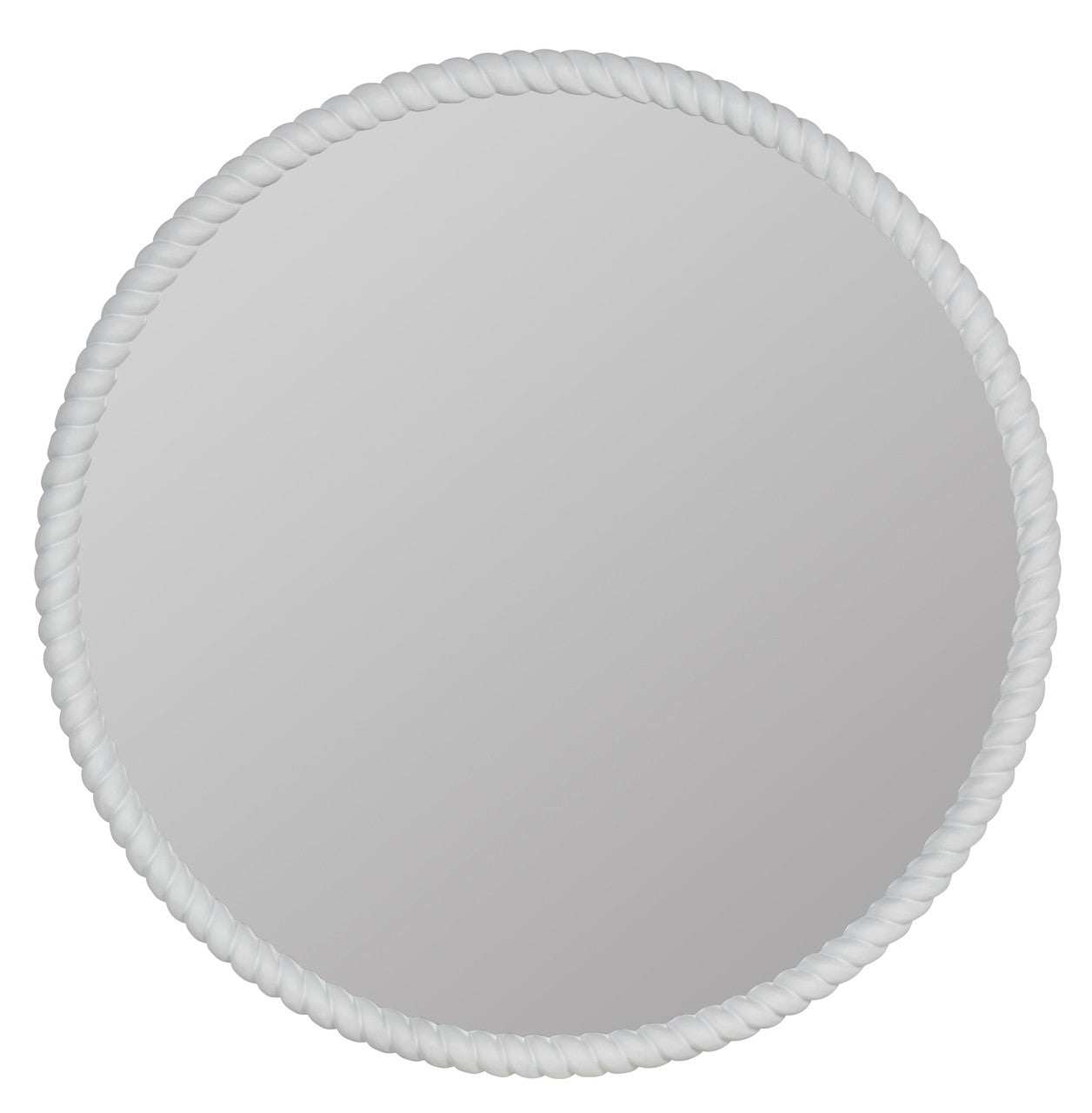 Eva White Round Mirror