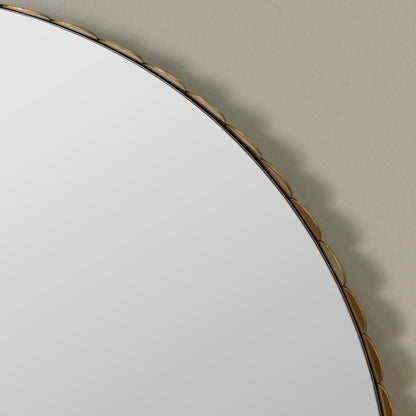 Jules Round Gold Wall Mirror