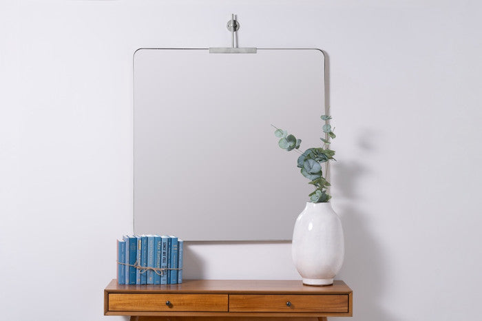 Frida Silver Square Wall Mirror 3