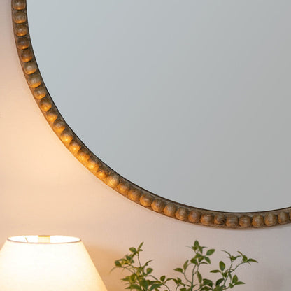 Lia Natural Round Wall Mirror 7