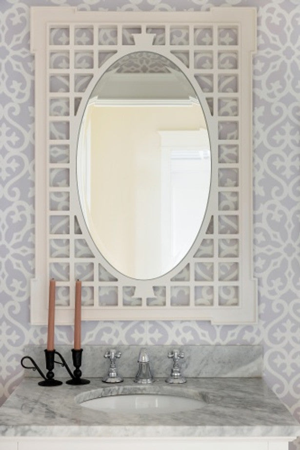 Bria Hammel x Cooper Classics Garden Mirror in White 3