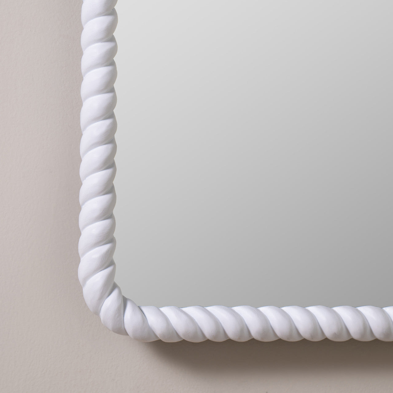 Eva White Rectangle Mirror