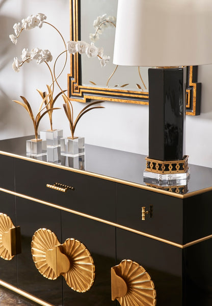 Richards Mirror - Black/Gold