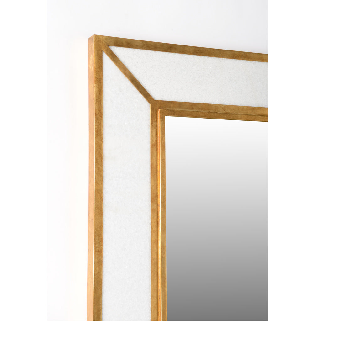 Madison Marbleized Mirror - Brass