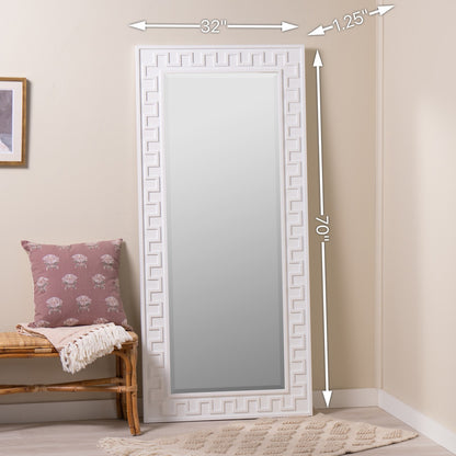 Cooper Classics X Erin Gates Brook White Floor Mirror