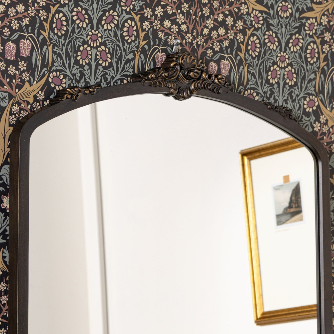 Adeline Ornate Oil Rubbed Bronze Floor Mirror