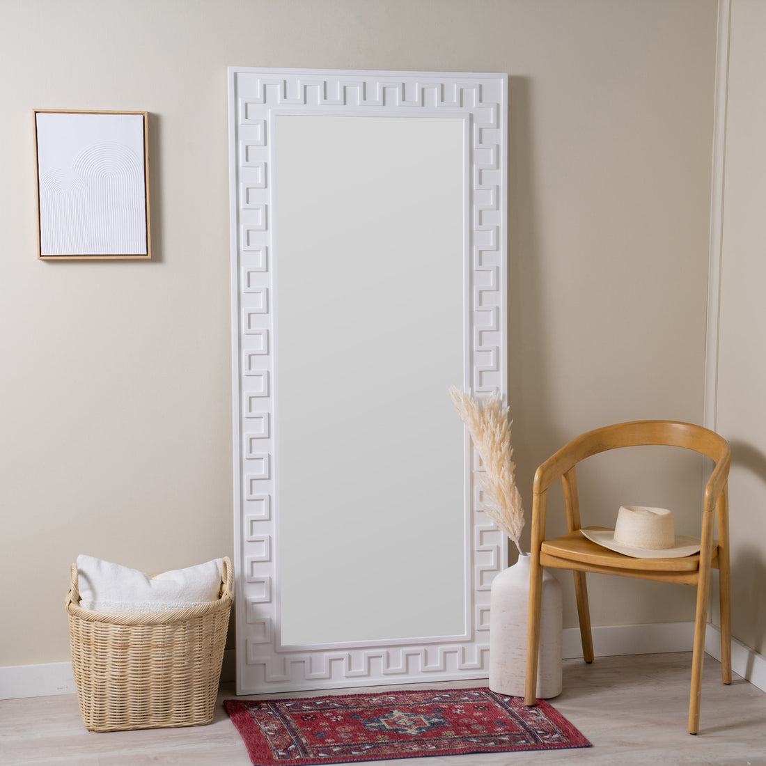 Cooper Classics X Erin Gates Brook White Floor Mirror