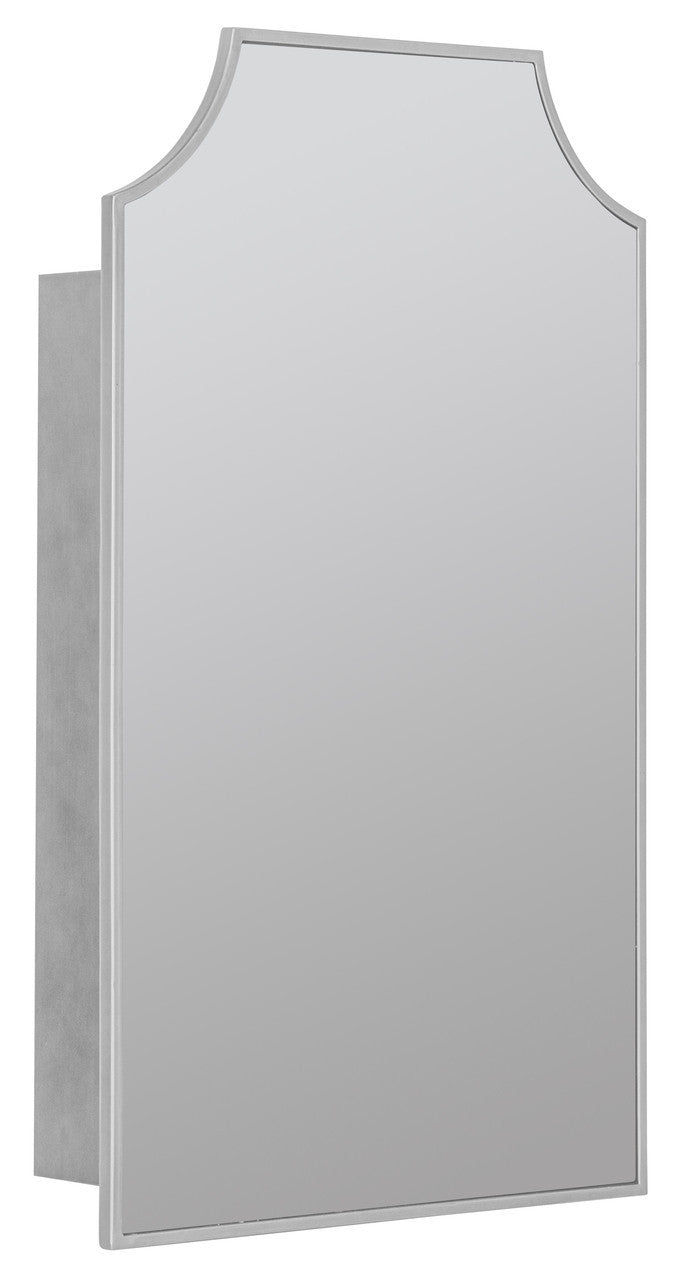 Simone Silver Medicine Cabinet - Recess Mount