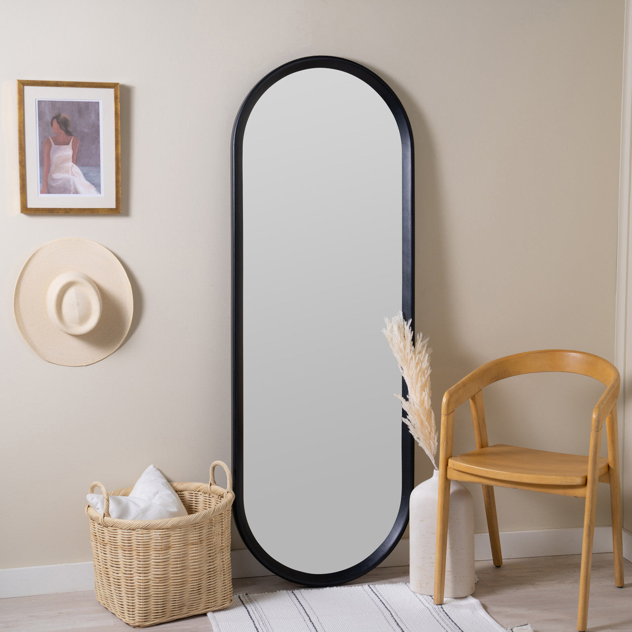 Marci Black Full Wall Mirror