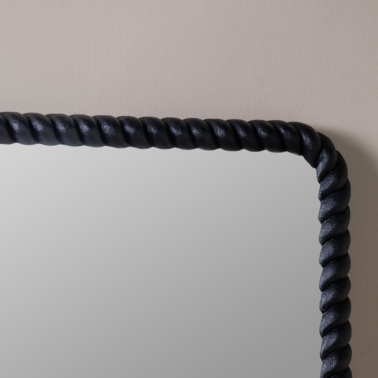 Eva Black Rectangle Mirror