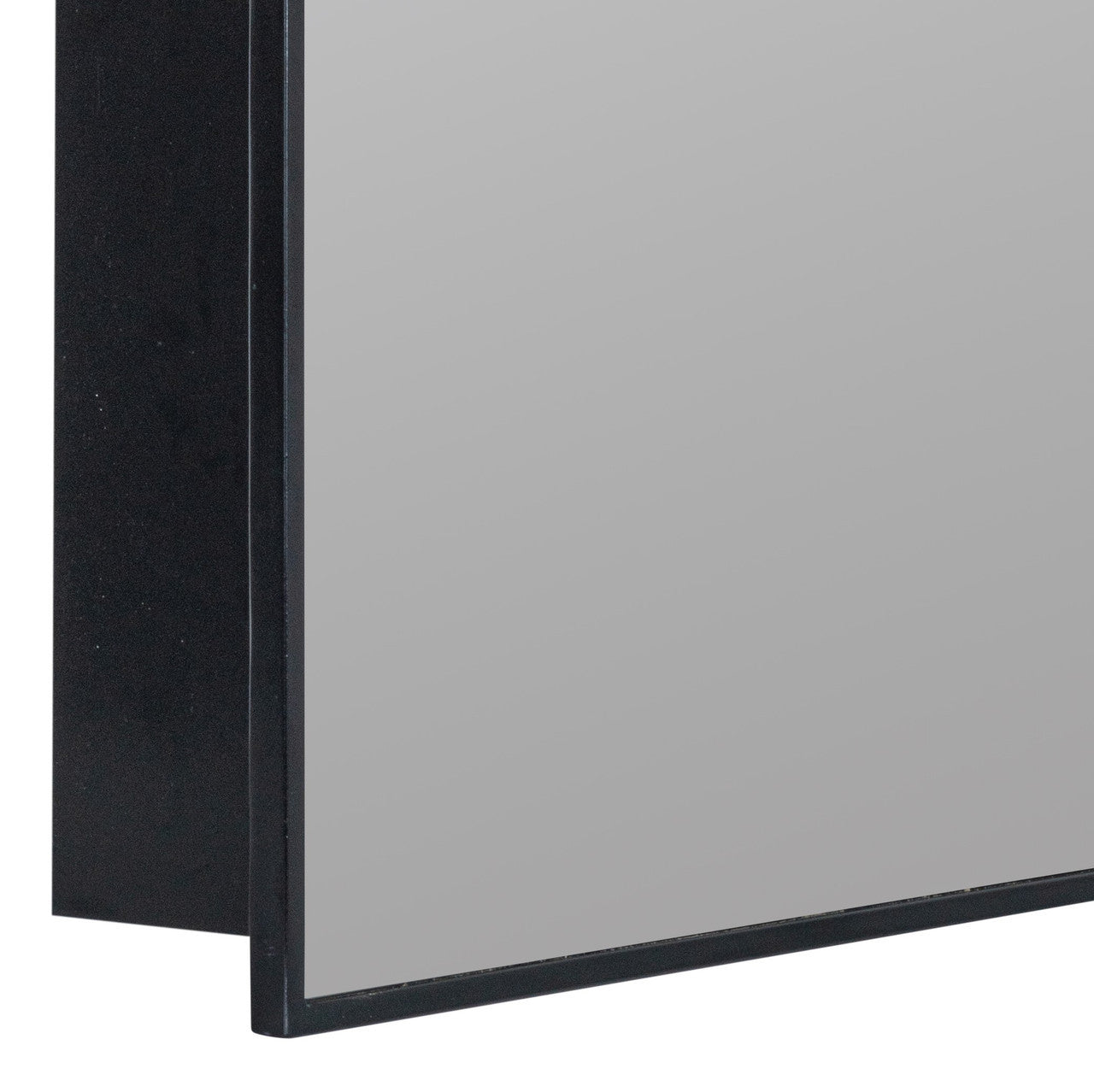 Simone Black Medicine Cabinet - Recess Mount