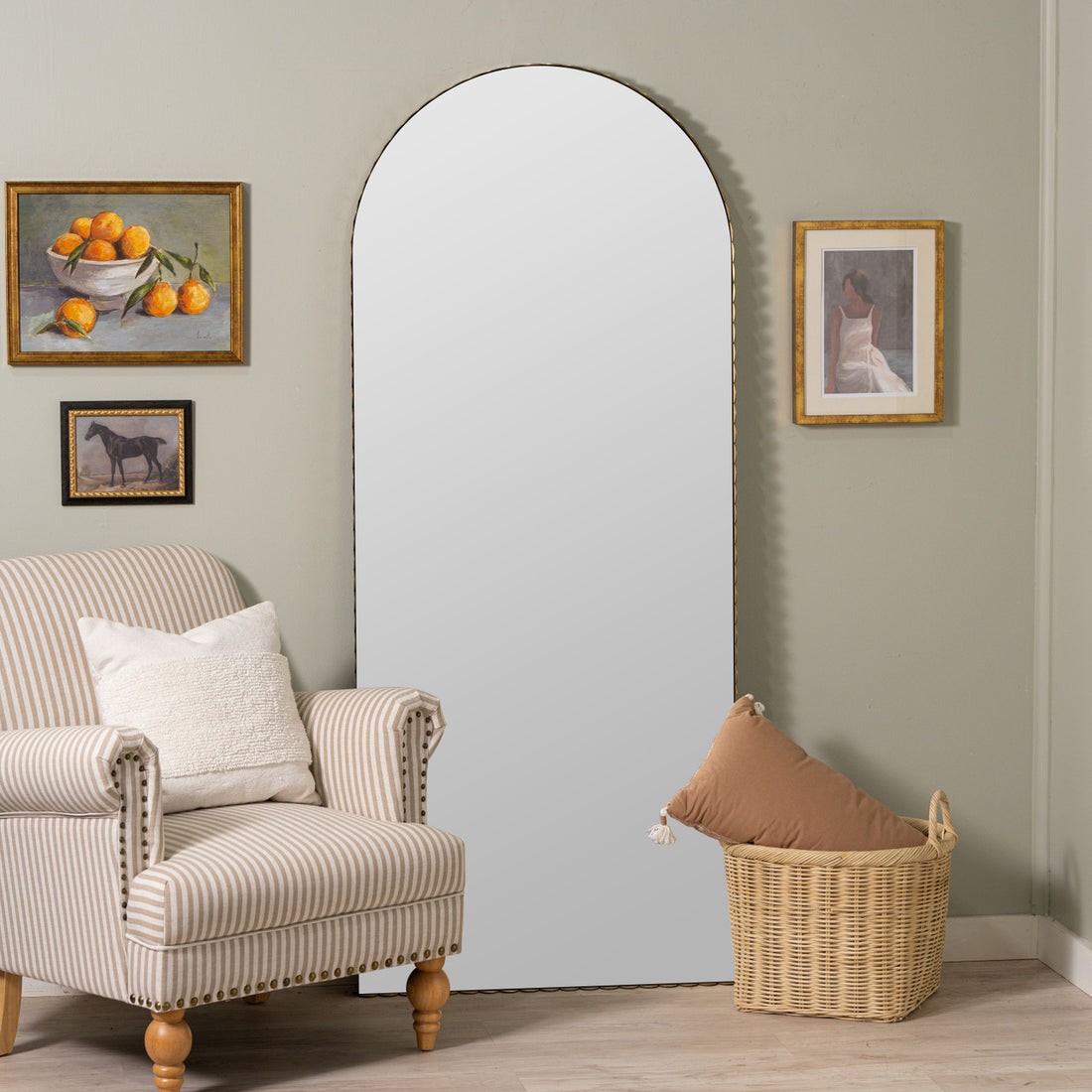 Jules Gold Floor Mirror