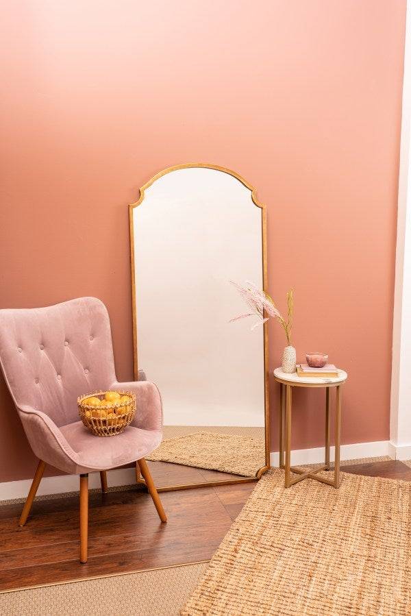 Saxton Floor Mirror - Gold