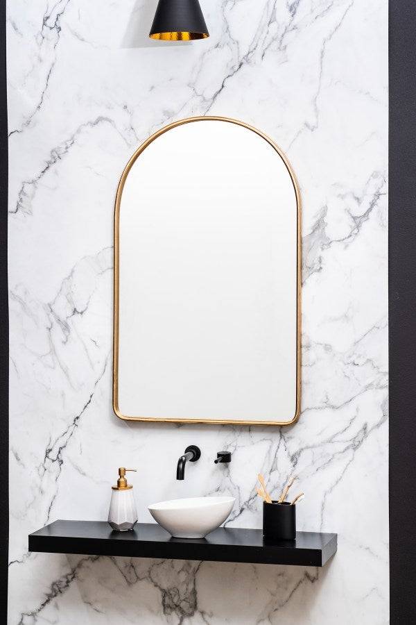 Sebastian Arched Wall Mirror - Gold