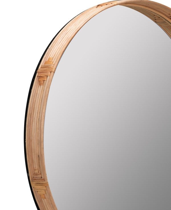 Evan Wall Mirror - Rattan