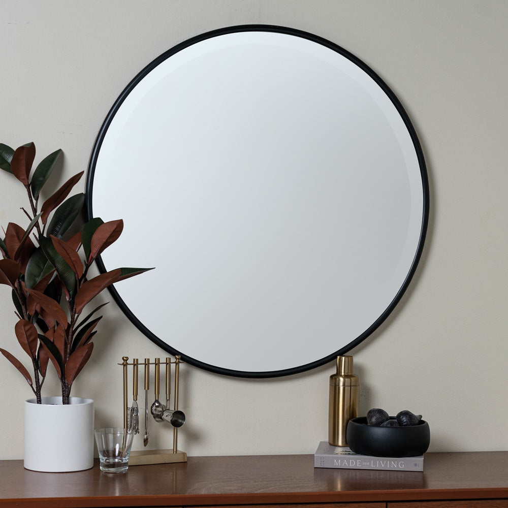 Jensen Black Wall Mirror 01